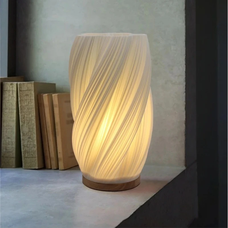 Yellow Desk Setup - Lampa biurkowa 3D w stylu francuskim,