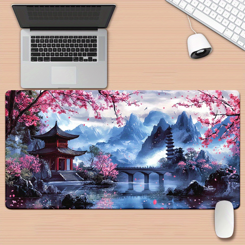 Desk Setup Nature - Podkładka pod mysz z motywem krajobrazu
