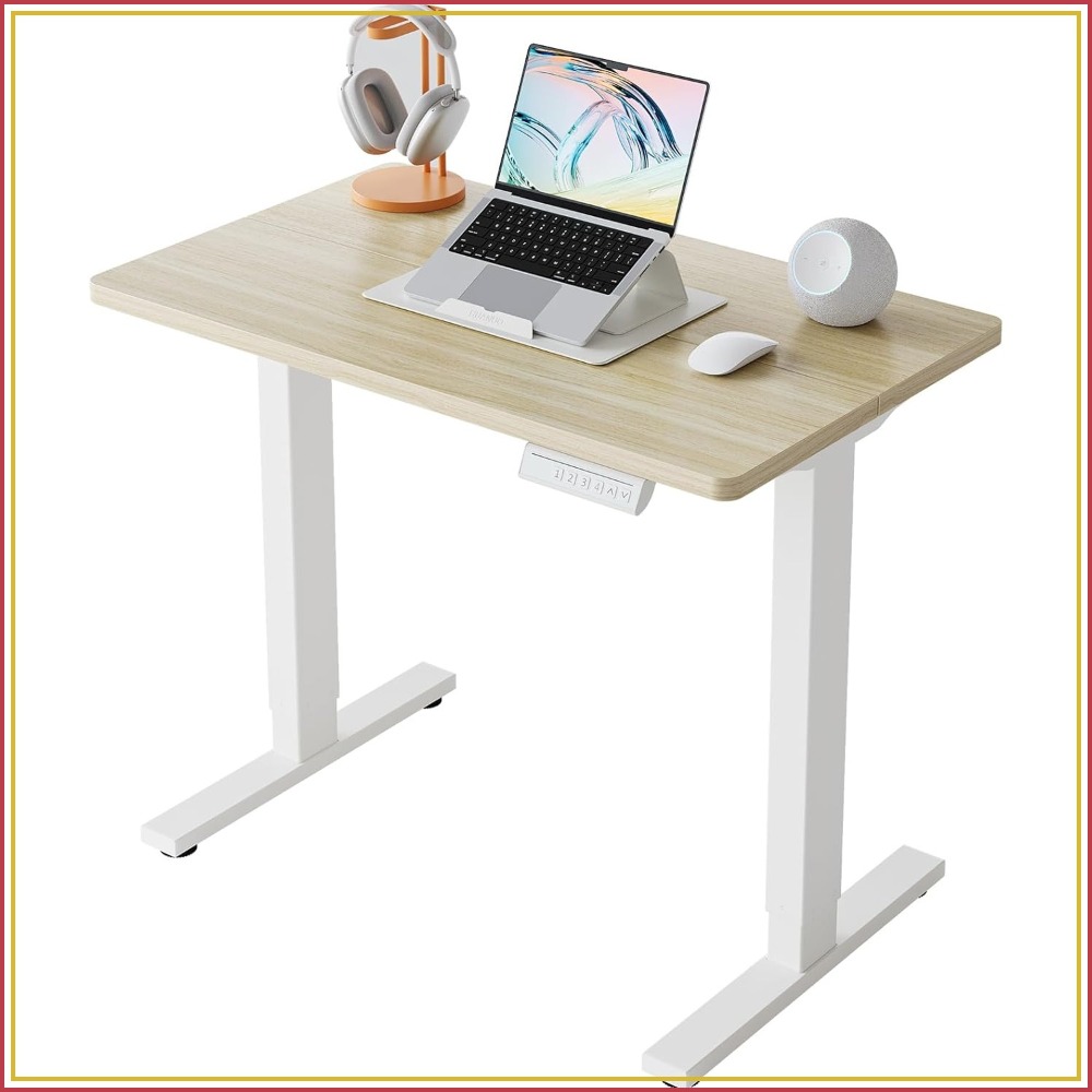 Desk Setup Height - Małe elektryczne biurko stojące z regulacją