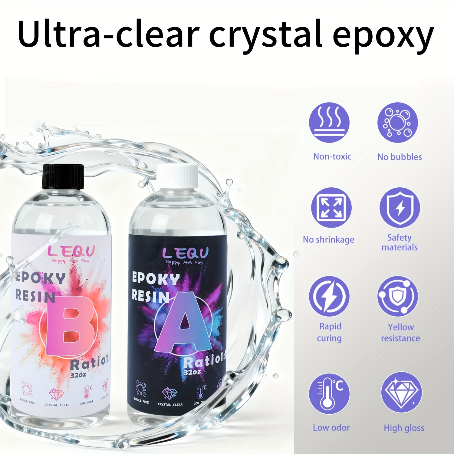 LEQU 64oz Crystal Clear 1:1 Ze – Yellow Desk Setup recenzja i cena