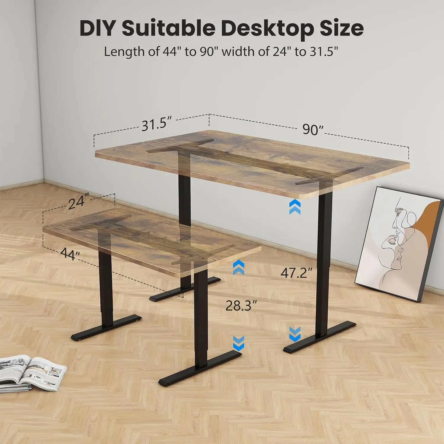 Rama biurka z podwójnym silnik – Desk Setup Height recenzja i cena