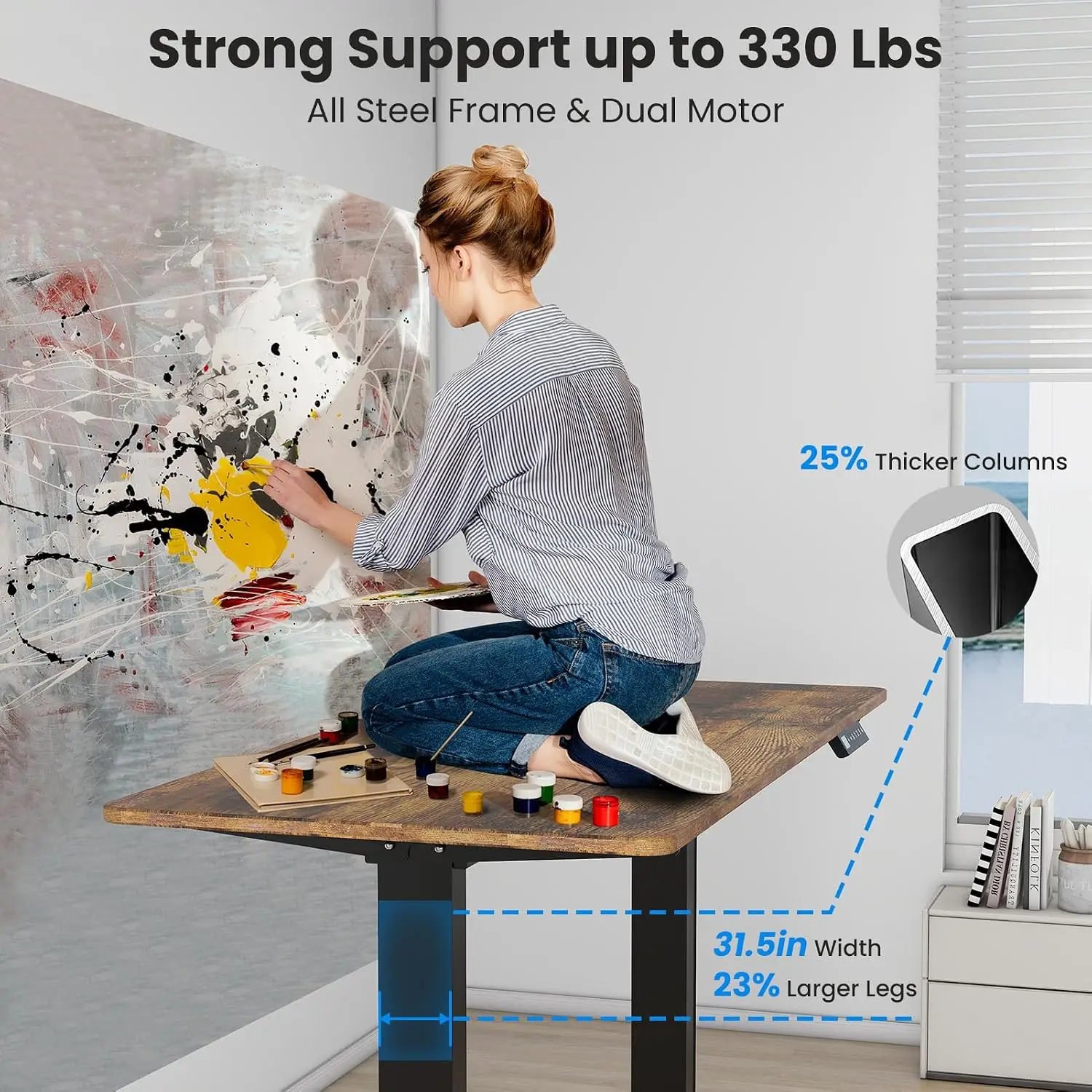 Rama biurka z podwójnym silnik – Desk Setup Height recenzja i cena