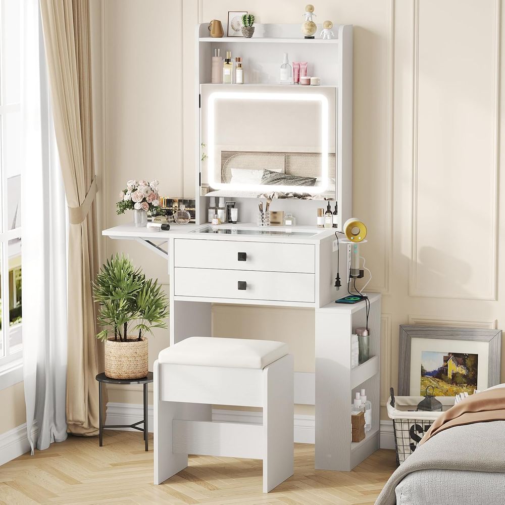 Mały toaletka Vabches z postar – Desk Vanity Setup recenzja i cena