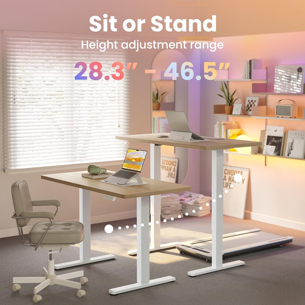 Małe elektryczne biurko stojąc – Desk Setup Height recenzja i cena