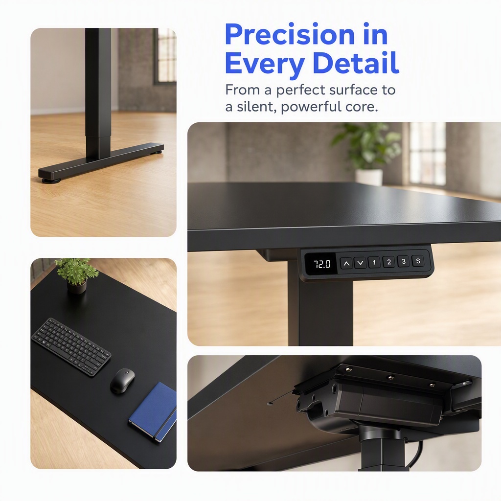 Elektryczne biurko z regulacją – Desk Setup Height recenzja i cena