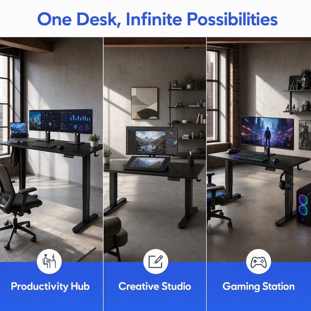 Elektryczne biurko z regulacją – Desk Setup Height recenzja i cena