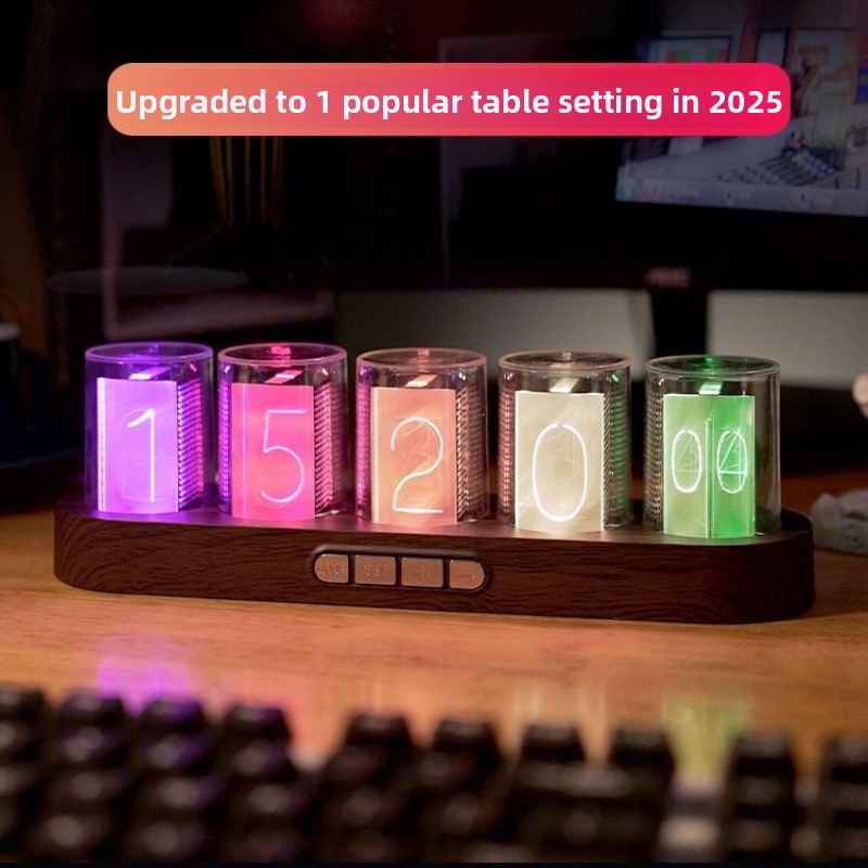 Zegar LED Nixie Tube RGB Gamin – Desk Setup Youtube recenzja i cena