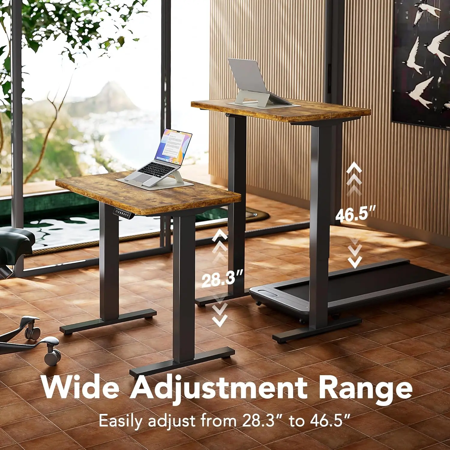 HUANUO 32-calowe Małe Elektryc – Desk Setup Height recenzja i cena