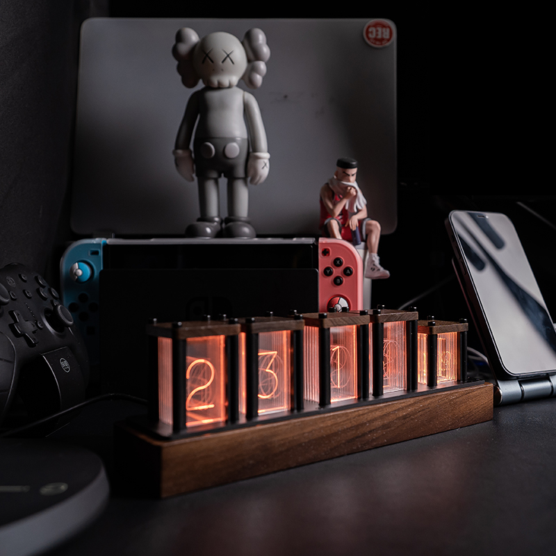 Zegar LED imitujący lampy Nixi – Desk Setup Youtube recenzja i cena