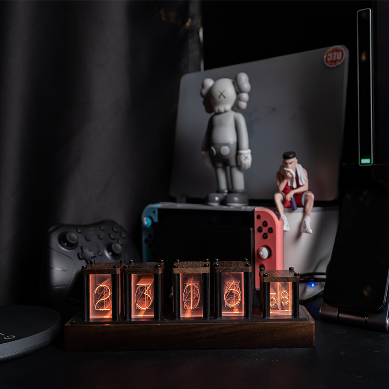 Zegar LED imitujący lampy Nixi – Desk Setup Youtube recenzja i cena